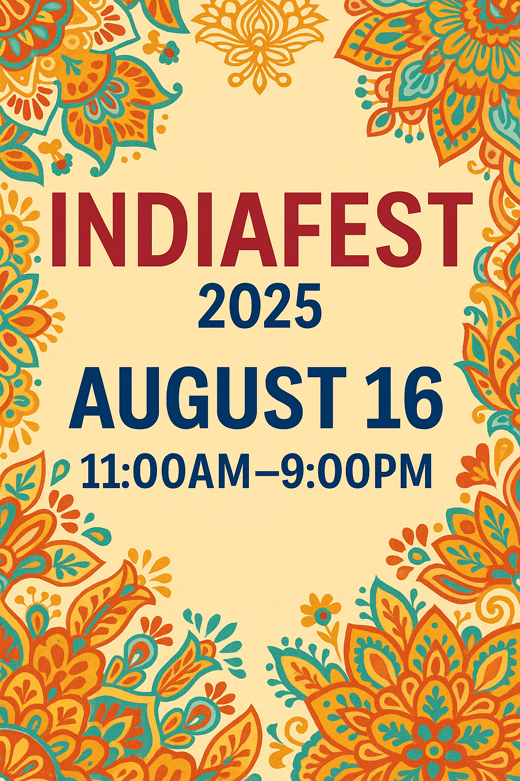 Indiafest 2025 August 16