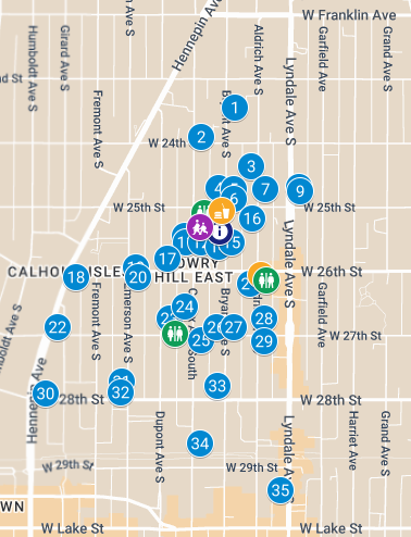 Uptown Porchfest Map 2025