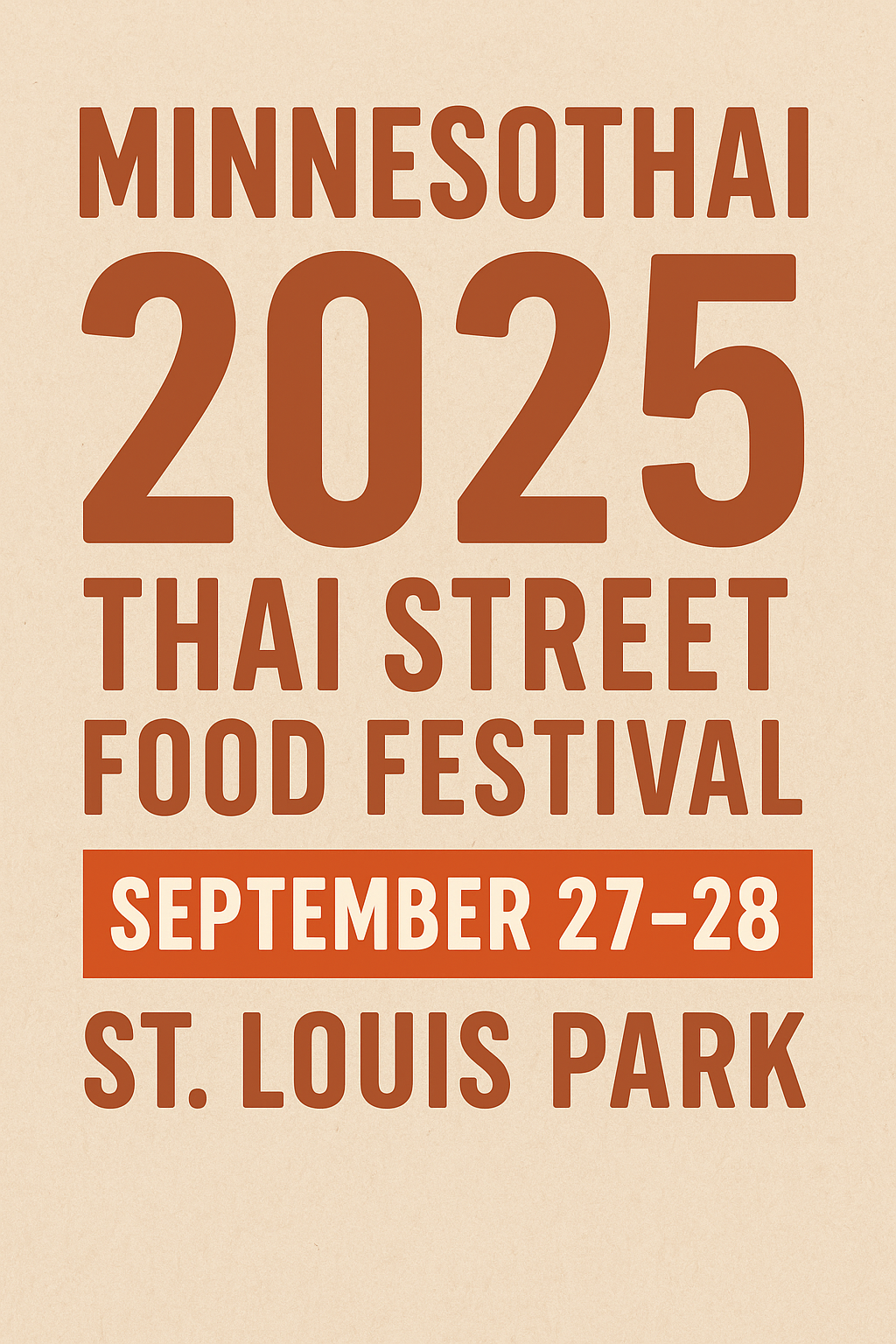Minnesothai 2025 - Thai Street Food Festival