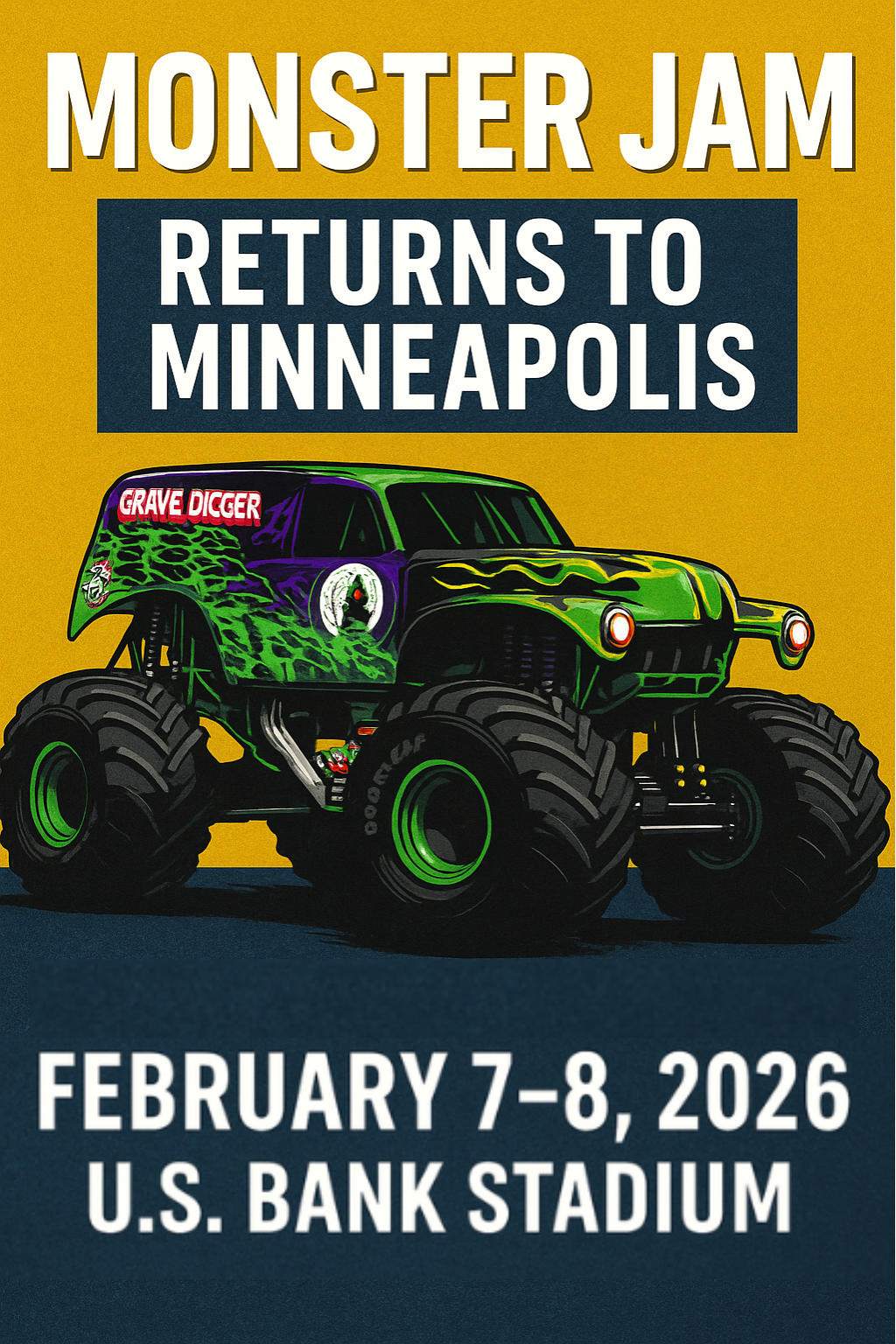 Monster Jam 2026 at U S Bank Statium