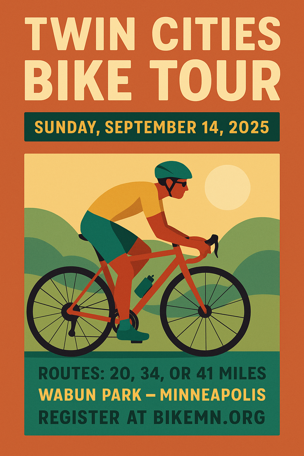 Twin Cities Bike Tour - Sunday September 14
