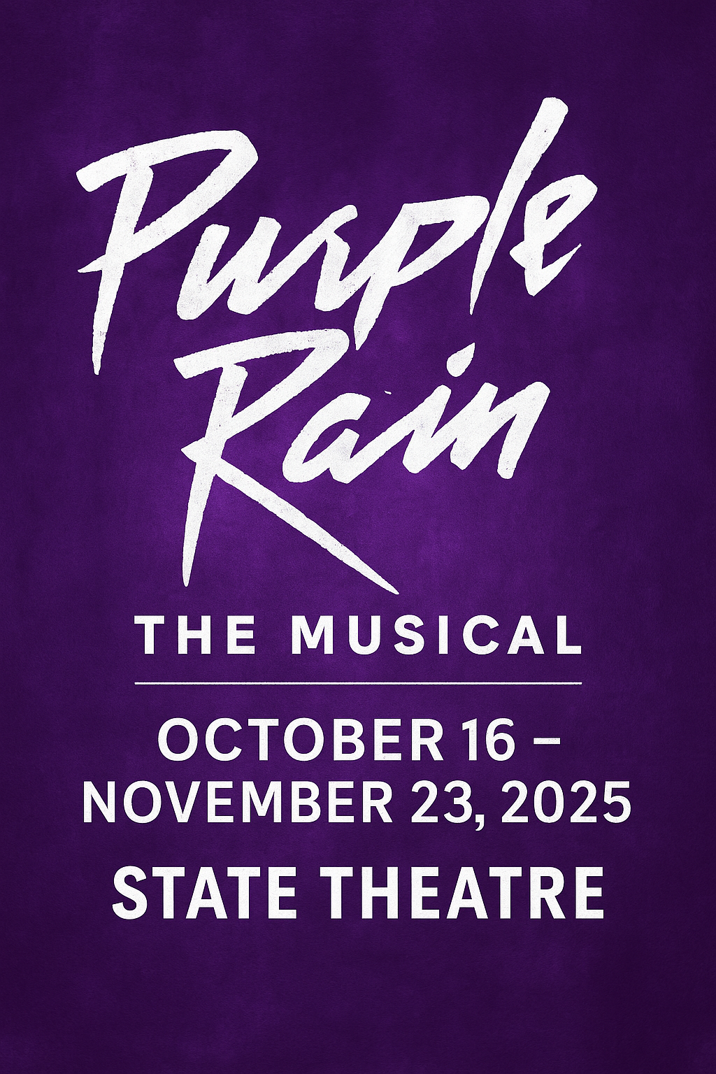 Purple Rain The Musical State Theatre 2025