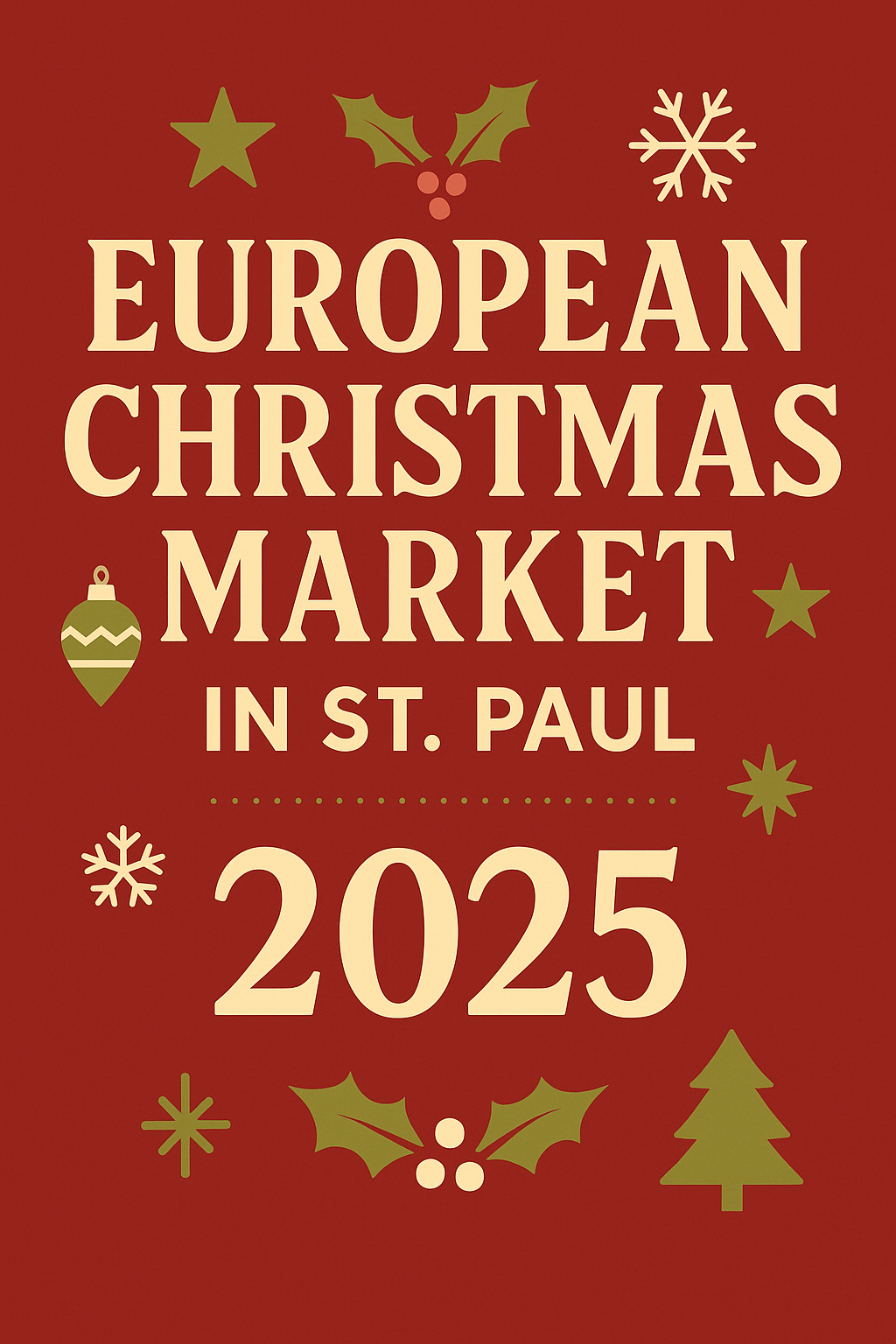 European Christmas Market in St. Paul 2025