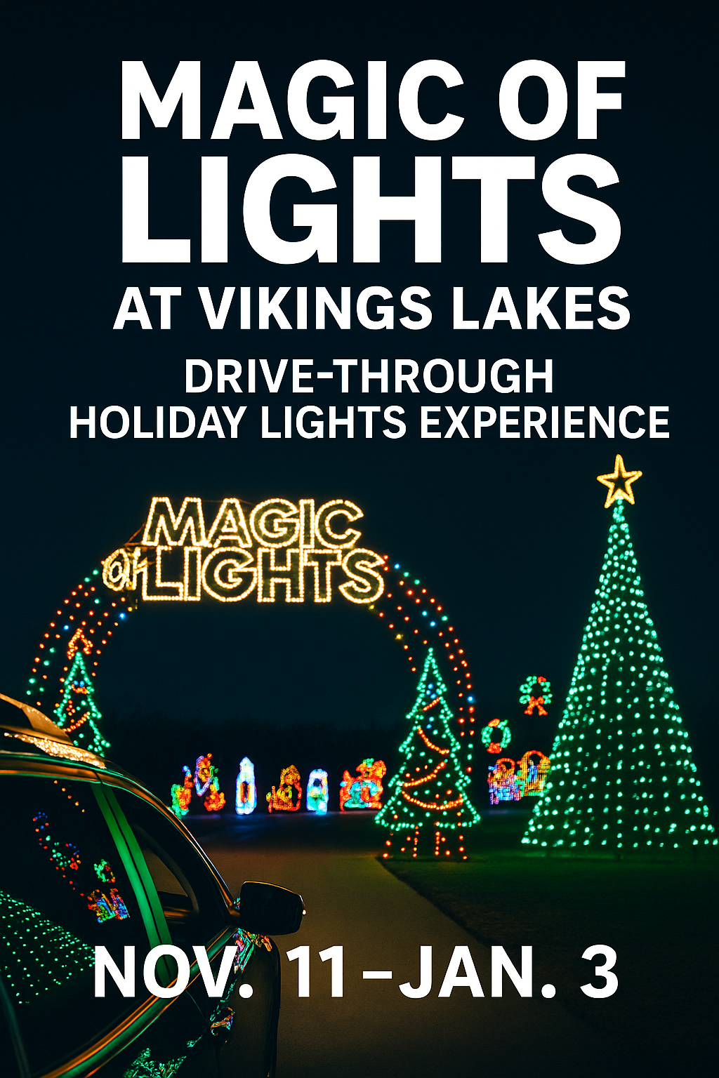 Magic of Lights at Vikings Lakes 2025