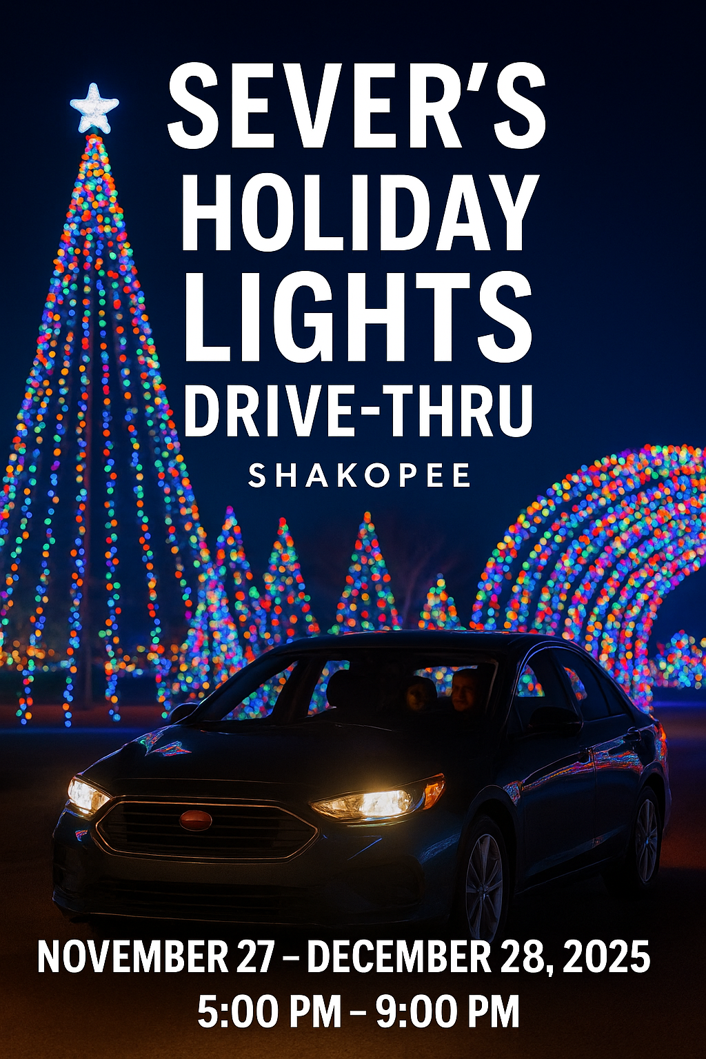 Severs Holiday Lights Drive-Thru in Shakopee