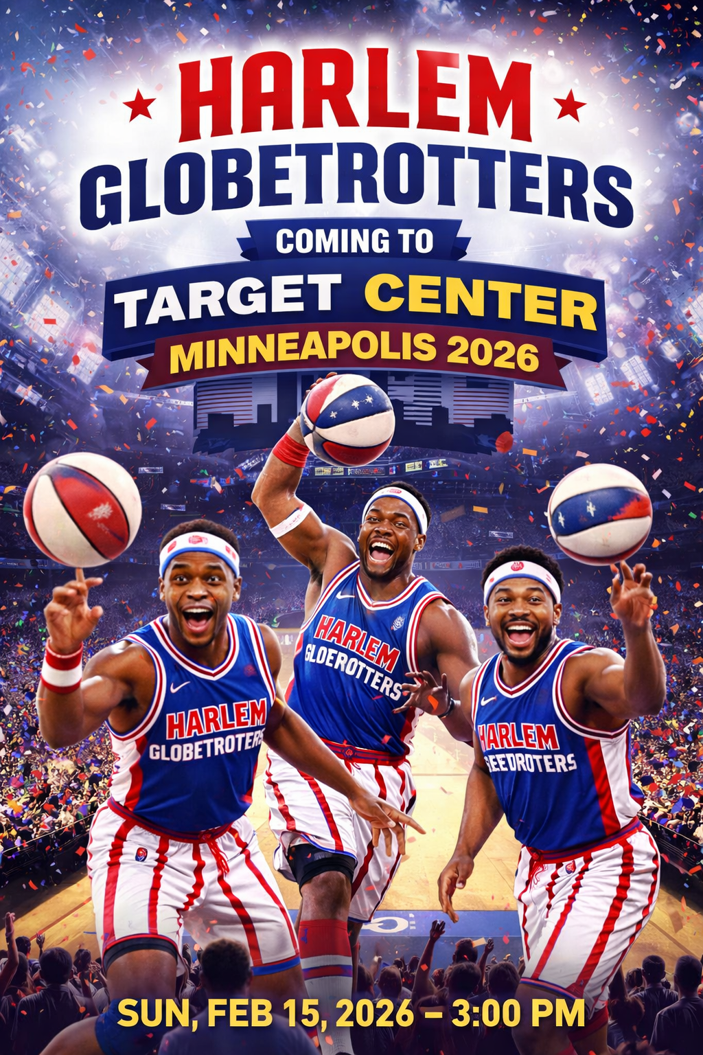 Harlem Globetrotters Minneapolis Target Center 2026
