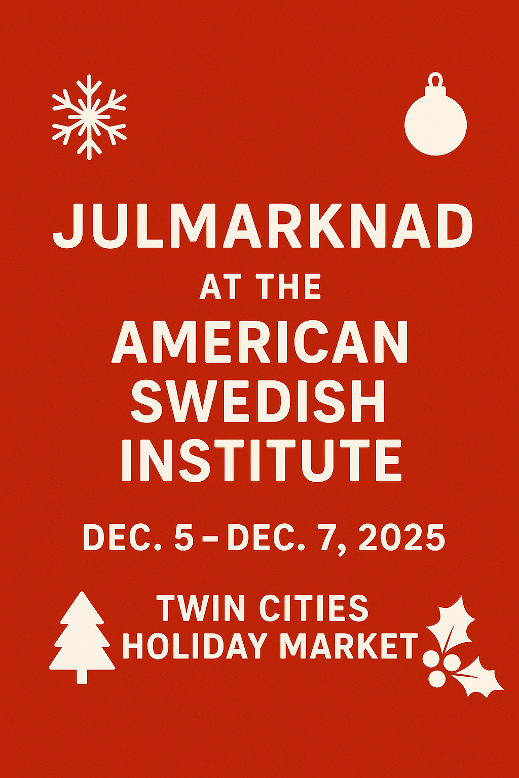 Julmarknad at the American Swedish Institute 2025