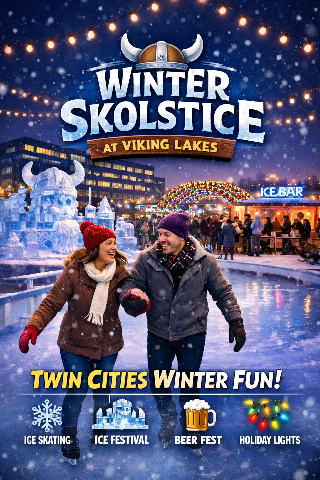 Winter Skolstice at Viking Lakes