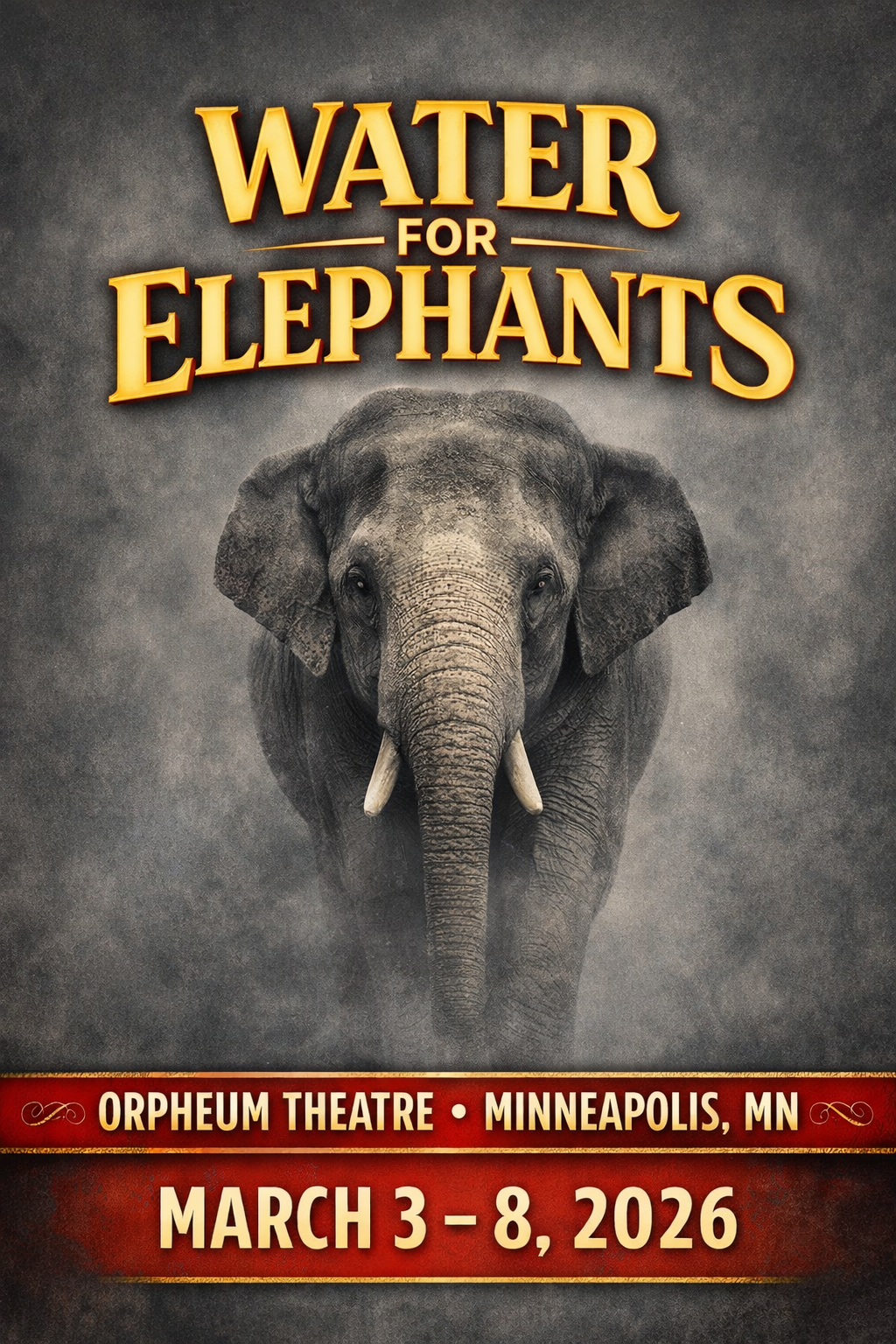 Water for Elephants Orpheum Theatre March 2026