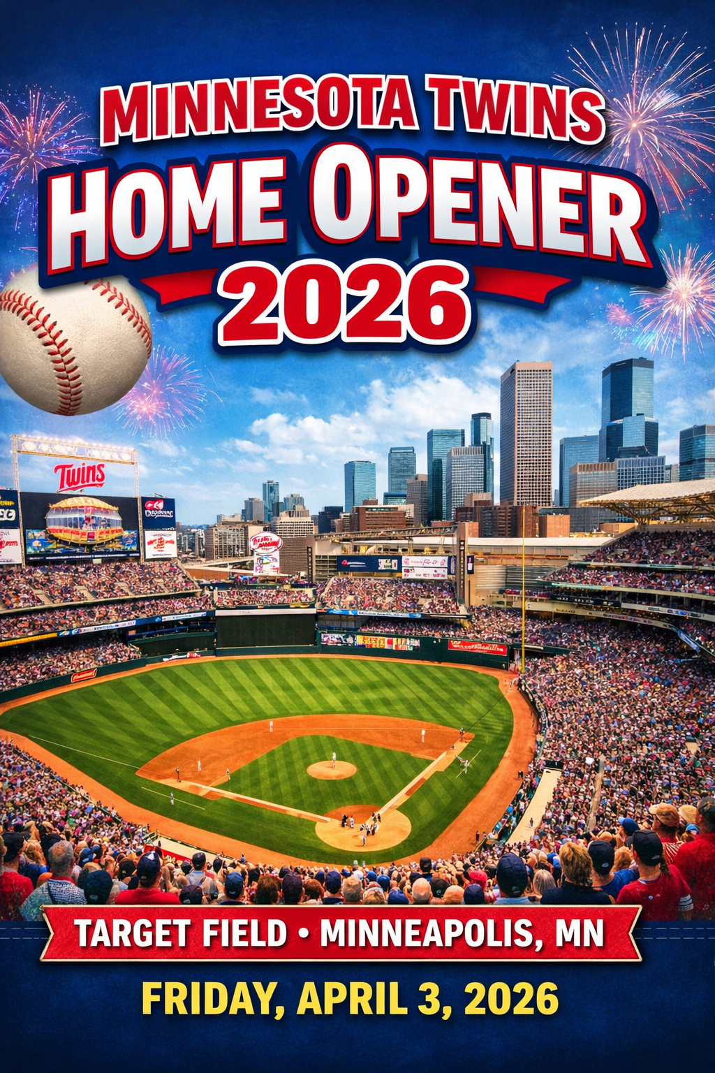Minnesota Twins Home Opener 2026 at Target Field