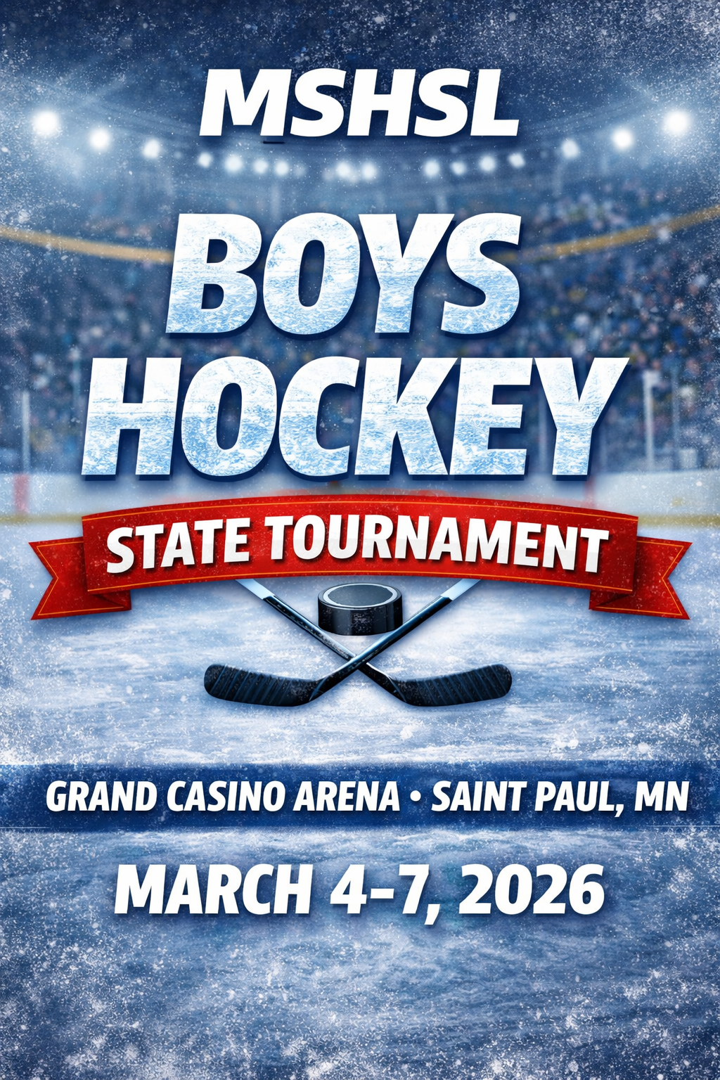 mshsl boys hockey state tournament 2026