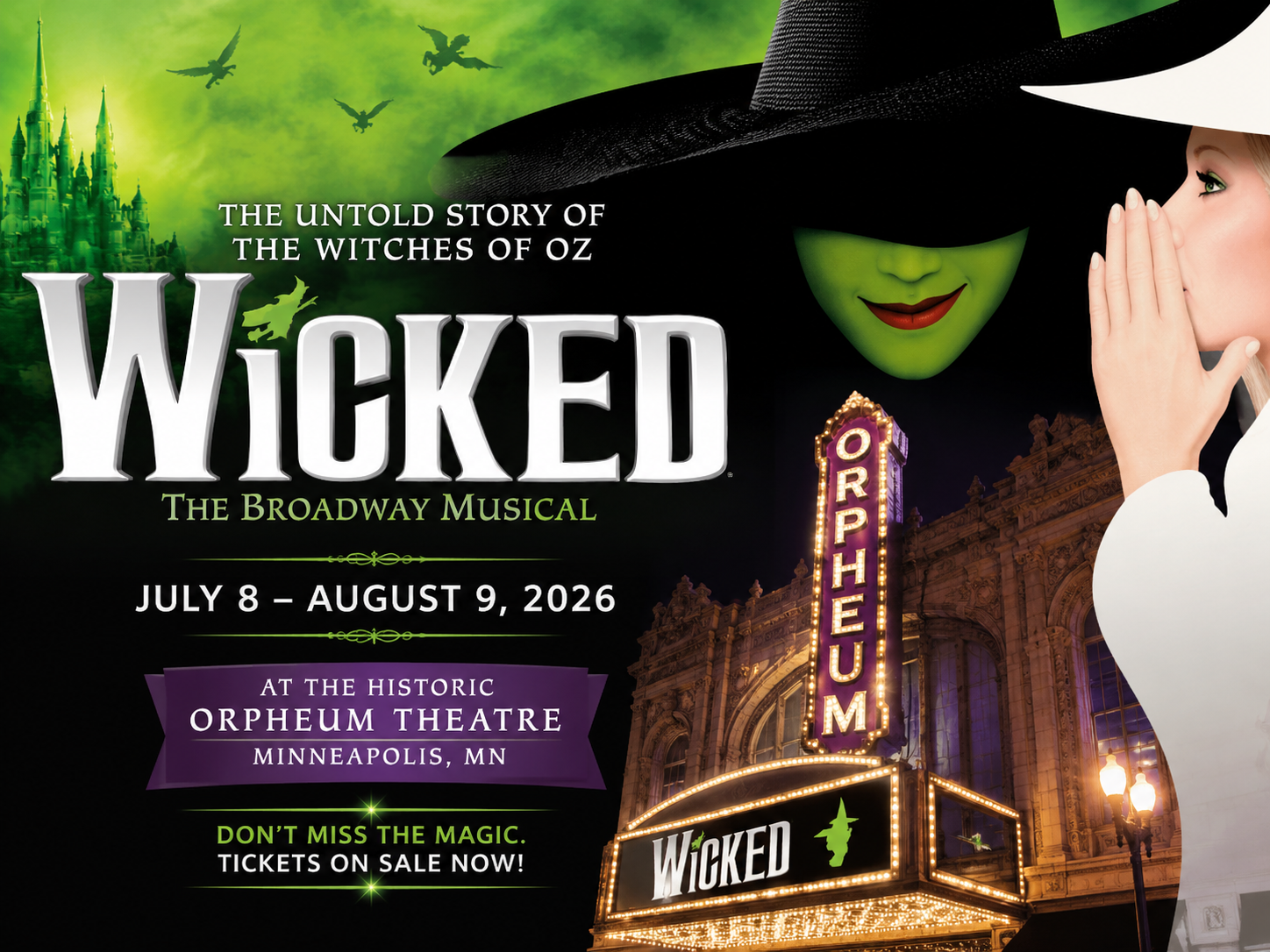 Wicked Minneapolis Orpheum Theatre 2026