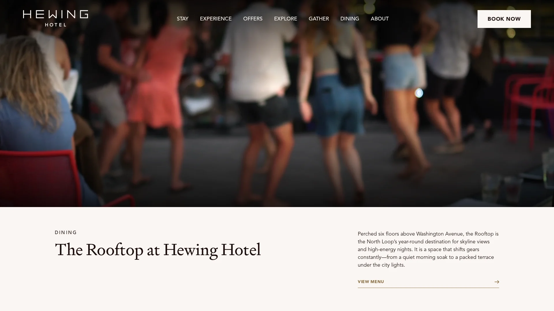 The Rooftop at Hewing Hotel