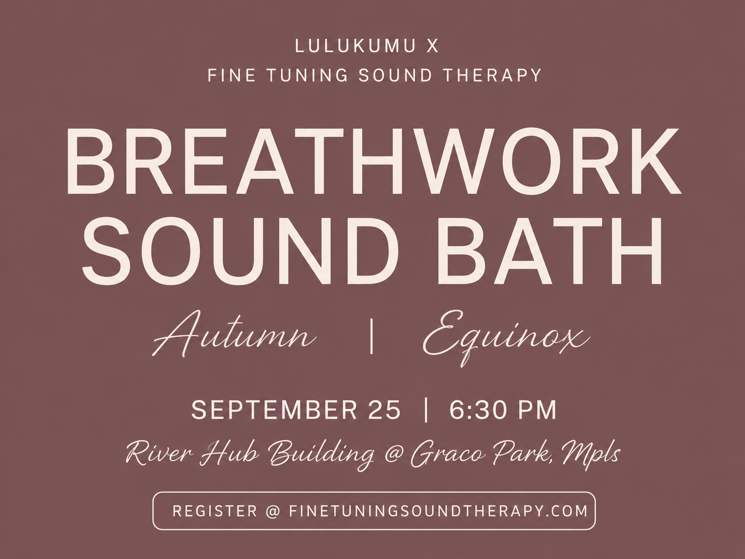 Breathwork Soundbath for the Autumn Equinox