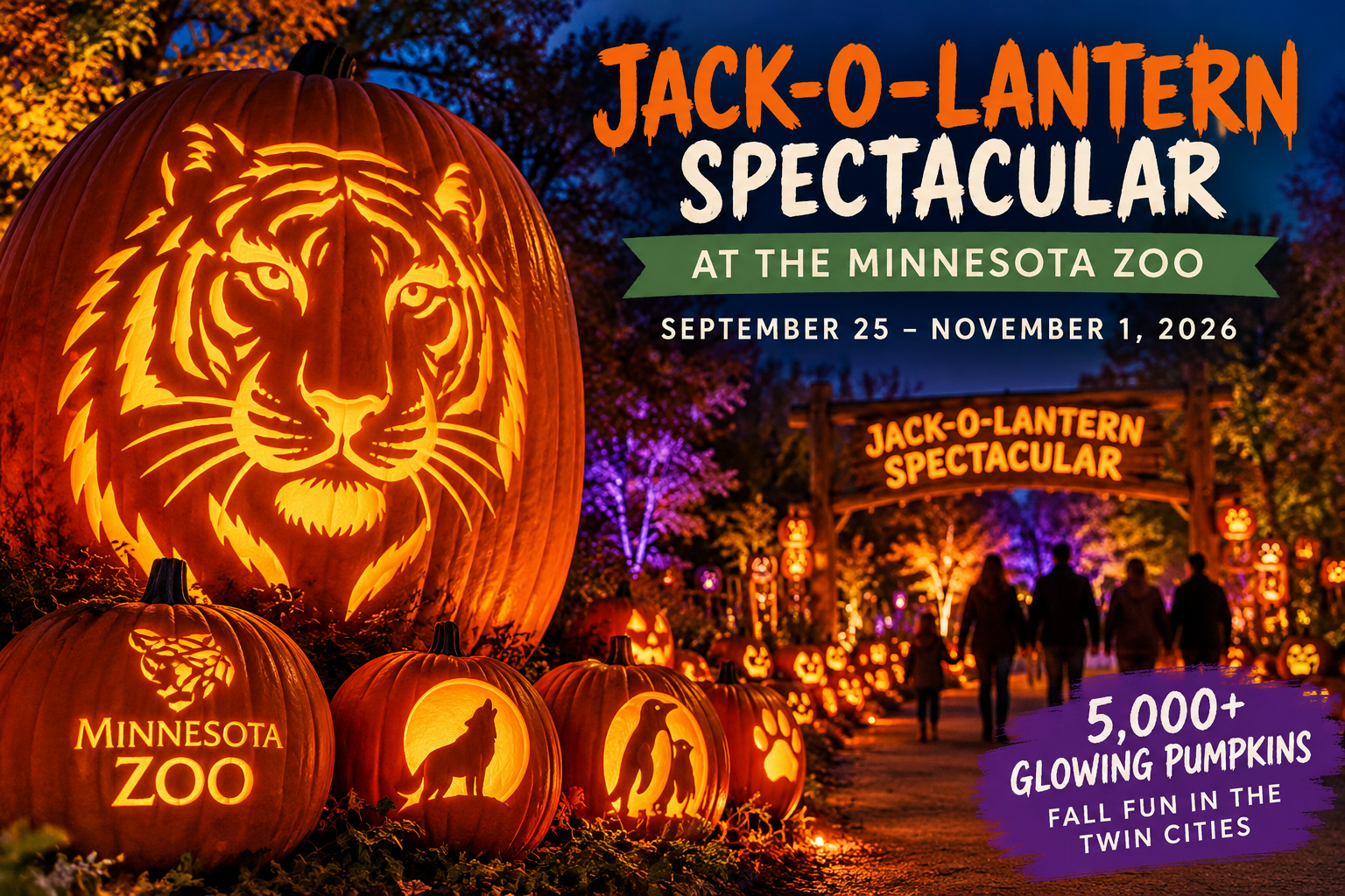 Minnesota Zoo Jack-O-Lantern Spectacular 2026